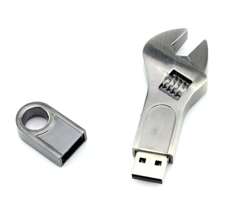 AreTop Novelty Flash Drive 32GB, USB2.0 Miniature Spanner Shape Cute USB Flash Drive Thumb Drives Cool Memory Stick Pen Drive Gift for Collegue Students Kids Children Employees Present - Image 2